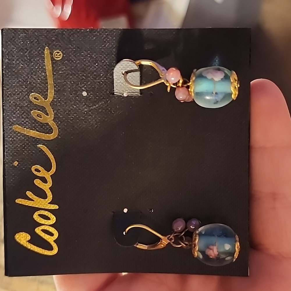 Cookie Lee Glass Bead Earrings